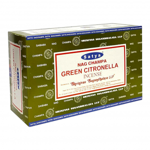 SATYA - Green Citronella Incense Sticks - 12pk Display [SATYA-GC]